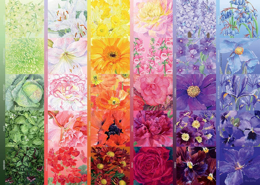 Ravensburger Gardener’s Palette 1000pcs | Floral Art Jigsaw Puzzle | Nature Theme