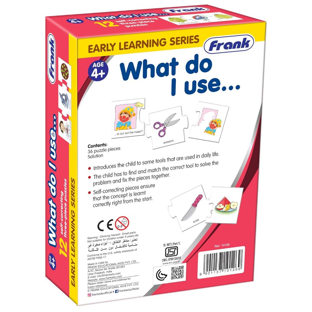 FRANK What Do I Use? | Early Learning Puzzle | Develop Vocabulary & Thinking Skills