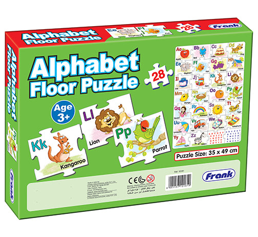 FRANK Alphabet Floor Puzzle | 28 pcs | Educational Letter Sequencing Puzzle for Kids