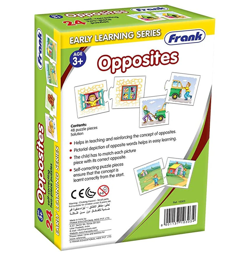 FRANK Opposites | Educational Matching Puzzle | Safe & Durable for Kids 3+