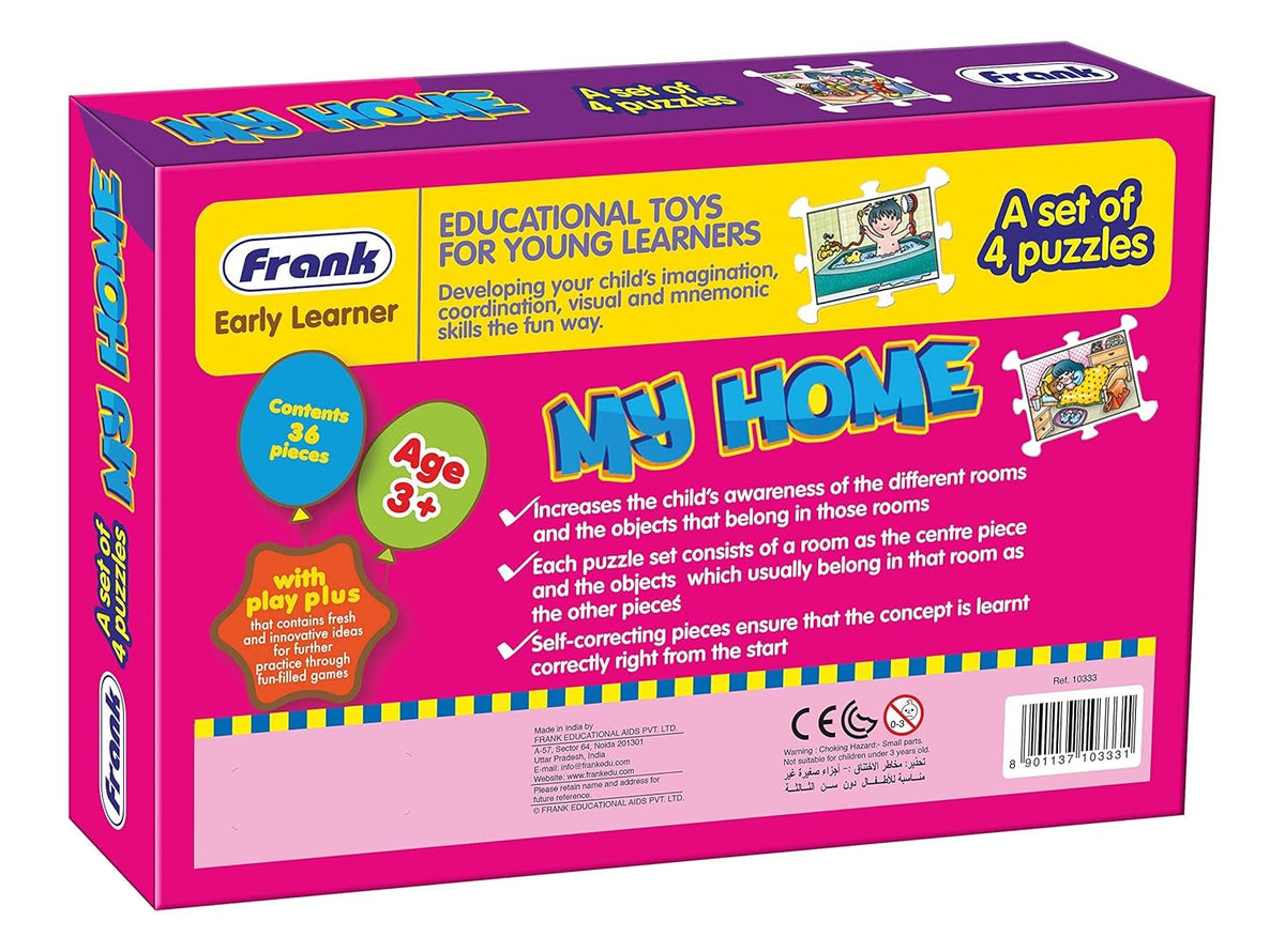 My Home by Frank | Set of 4 Puzzles | Early Learner Educational Game