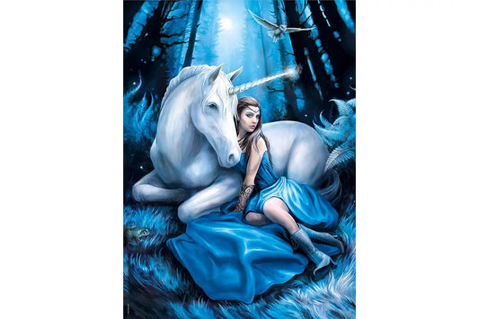 Clementoni Puzzle | Blue Moon by Anne Stokes | 1000 pcs Adult Fantasy Puzzle | Made in Italy