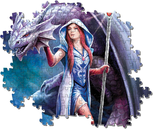 Clementoni Anne Stokes Dragon Mage | 1000pcs Fantasy Puzzle | Art Collection