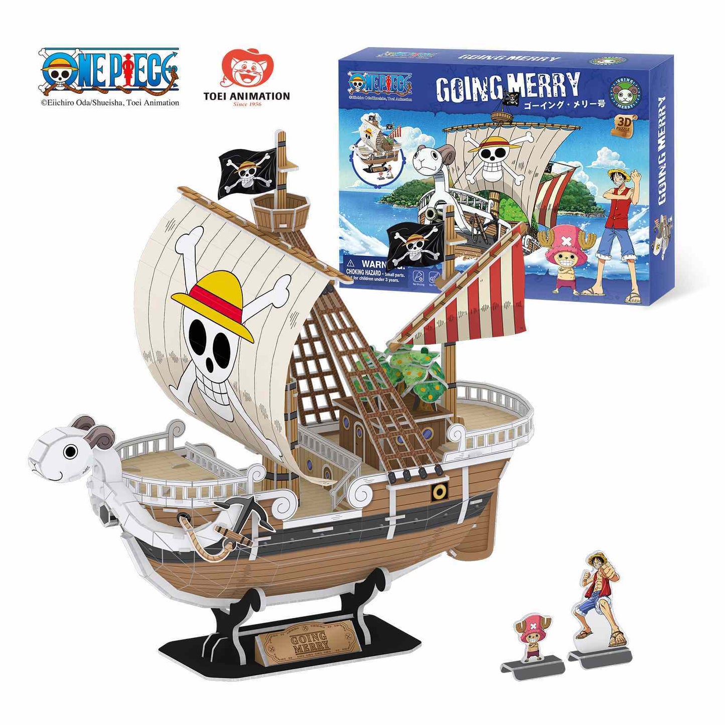 CubicFun 3D Puzzle – One Piece Going Merry | Easy Assembly | Ages 8+ | Foam Board Model Kit