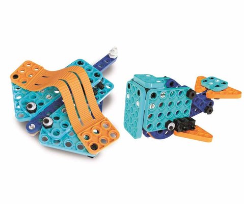 Clementoni Mechanics Junior Sea Animals Blue | STEM Building Kit | Educational Science Toy