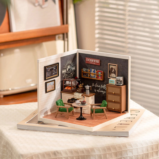 Rolife Super Creator Breezy Time Cafe DIY Miniature House Kit