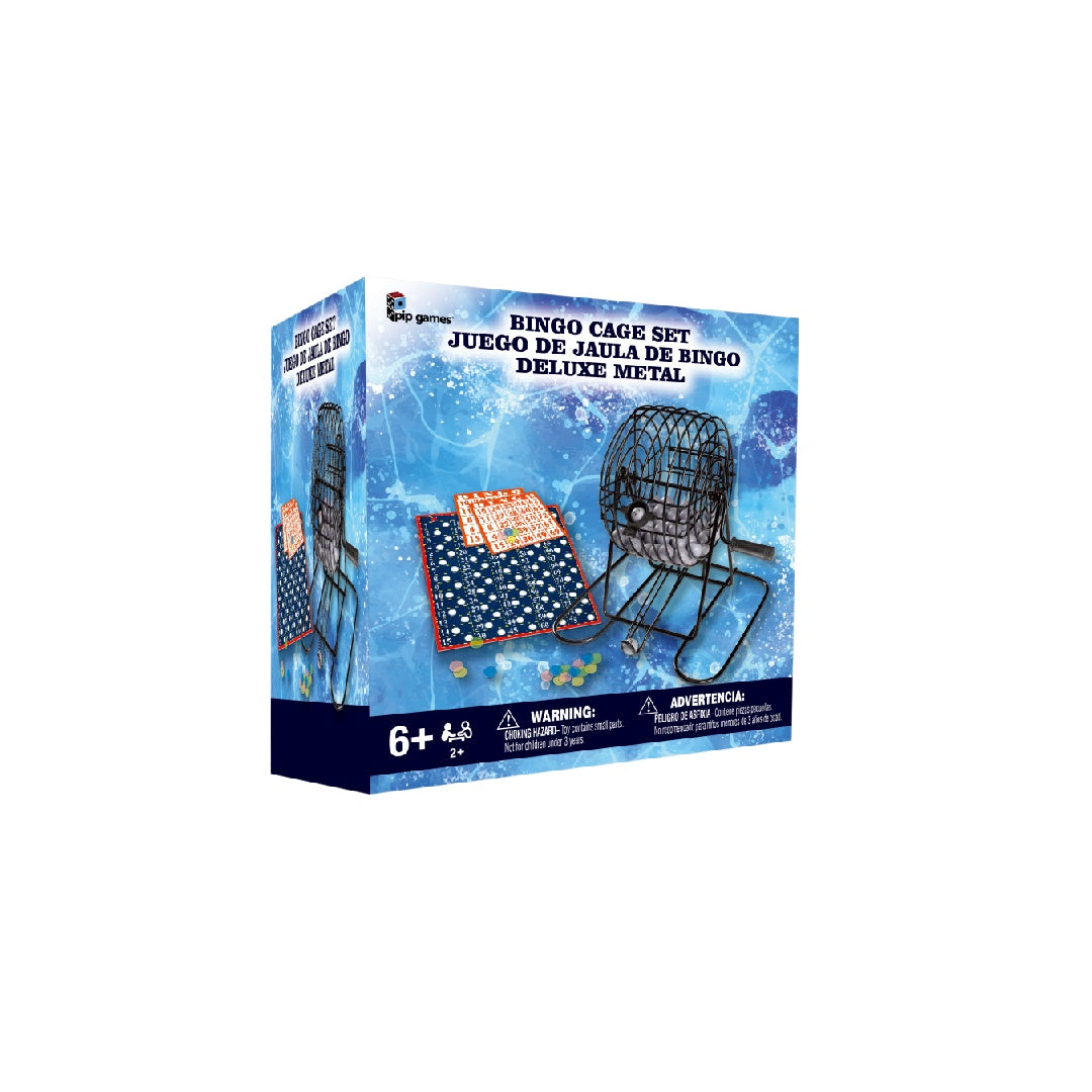 PIP Games Metal Bingo Cage Classic Bingo Game Set