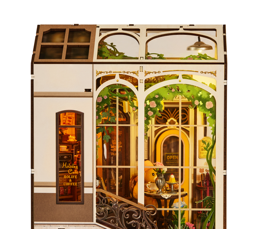 Rolife Holiday Cafe DIY Book Nook Kit