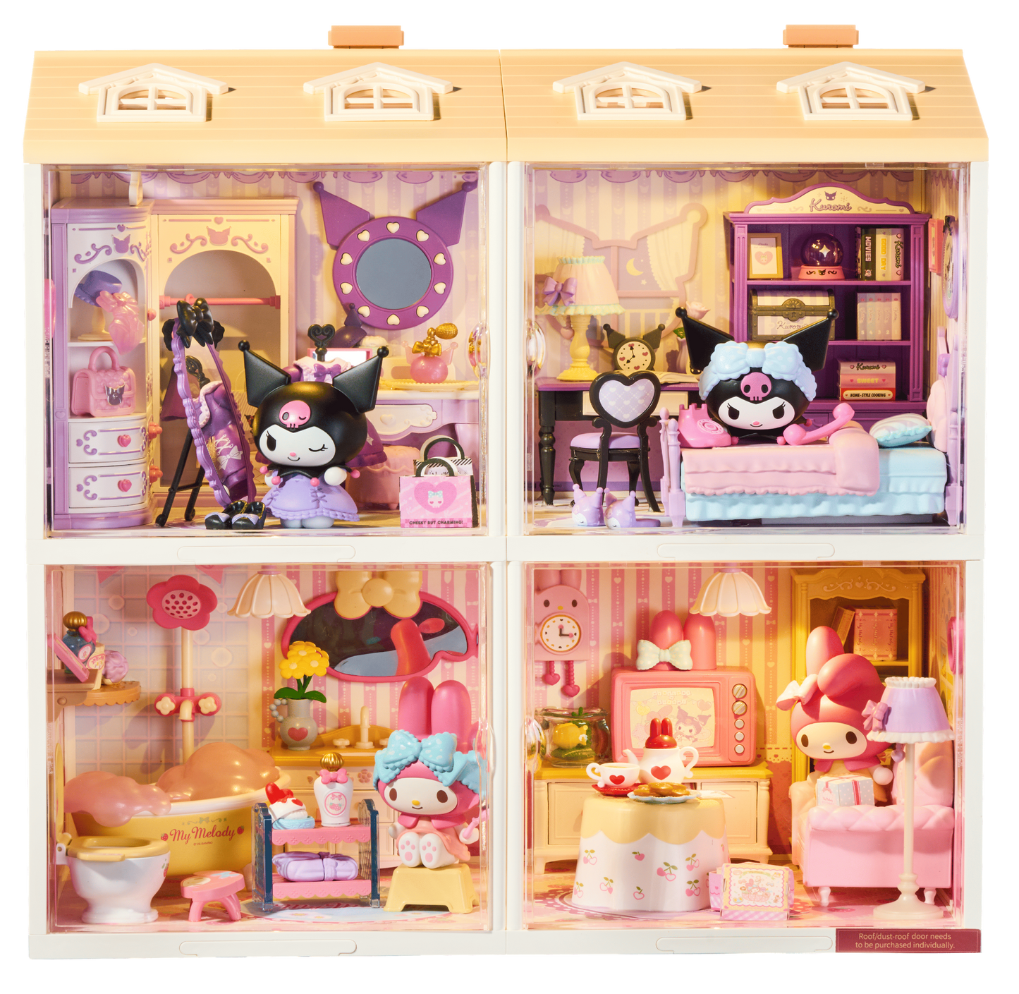 Rolife Super Creator Kuromi Fantastic Star Dressing Room DIY Miniature House Kit