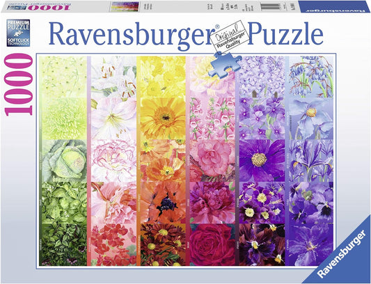 Ravensburger Gardener’s Palette 1000pcs | Floral Art Jigsaw Puzzle | Nature Theme