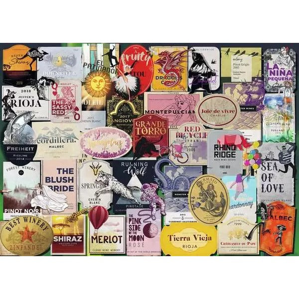 Ravensburger Puzzle | Wine Label Theme | 1000 Pieces | Fun Brain Challenge for Adults