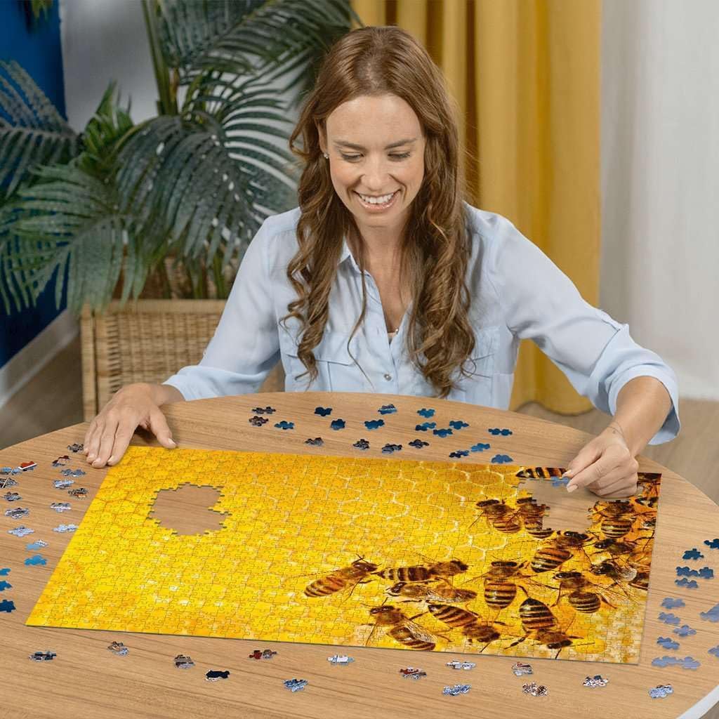 Ravensburger Challenge Puzzle Bees | Explore the Buzz 1000-Piece Puzzle | Ages 14+