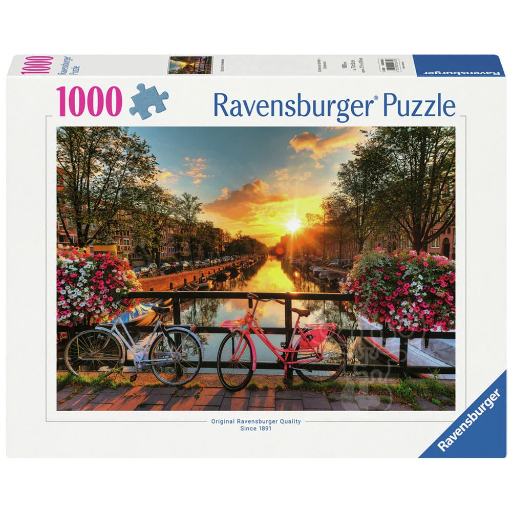 Ravensburger Bicycles in Amsterdam | 1000pcs Puzzle | Cityscape Collection
