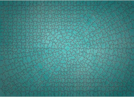 Ravensburger Krypt Metallic Mint | 736pcs Puzzle | Challenge Collection
