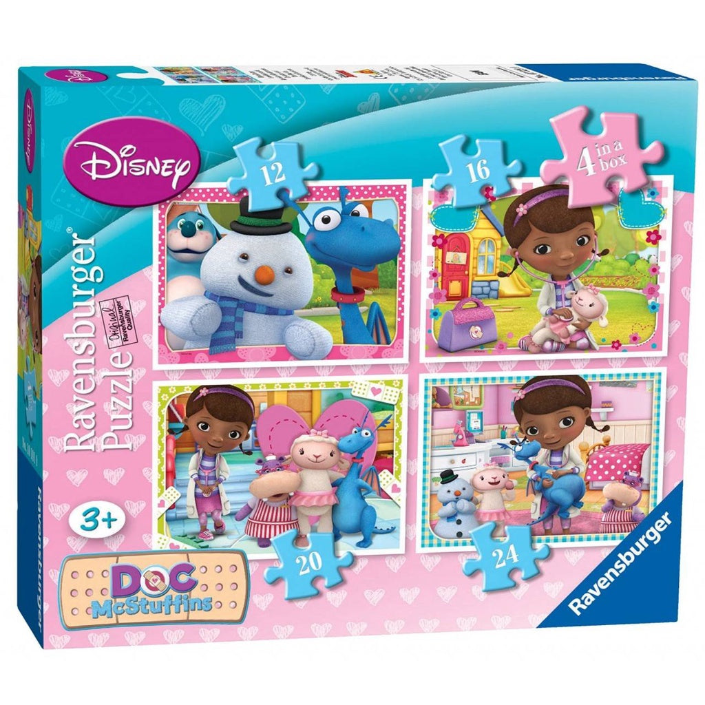 Ravensburger Doc McStuffins 4-in-1 Jigsaw Puzzle | Kids 3+ | Montessori Fun