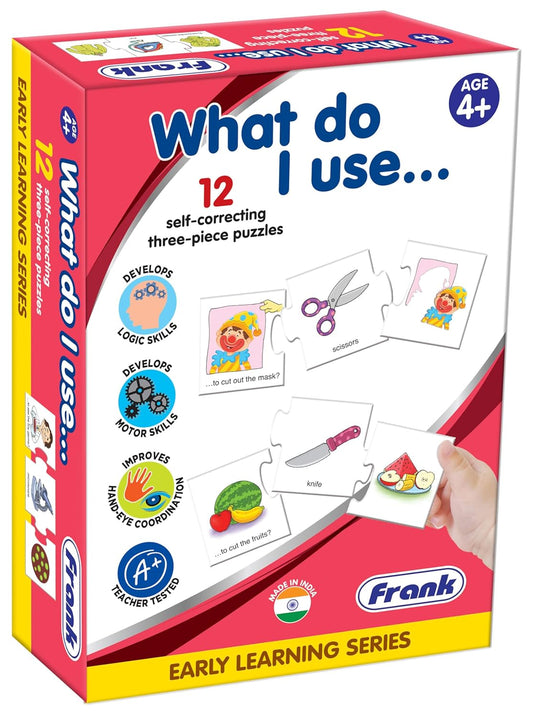 FRANK What Do I Use? | Early Learning Puzzle | Develop Vocabulary & Thinking Skills