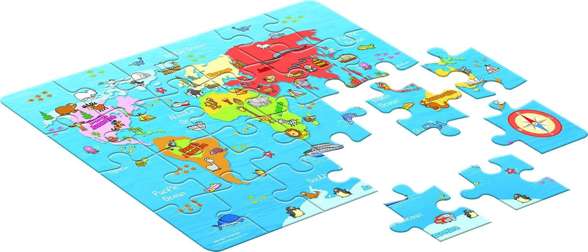 Frank My First World Map | 24pcs Educational Puzzle | Early Learning Game