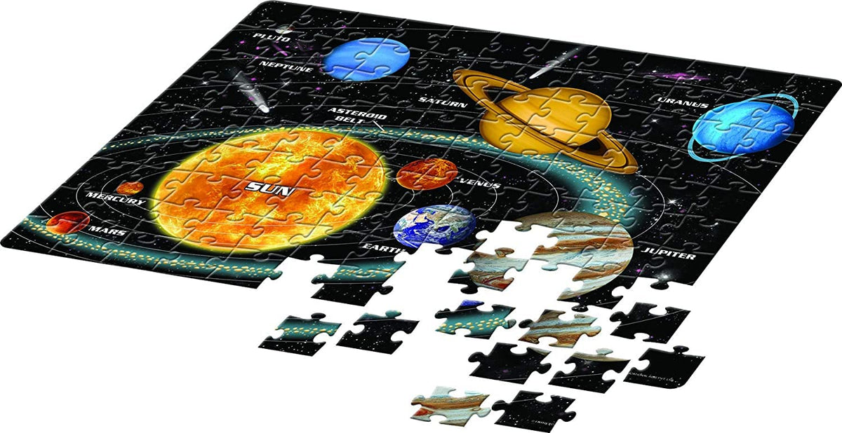Frank Puzzle | Solar System (108 pcs) | Interactive STEM Jigsaw with Fun Facts