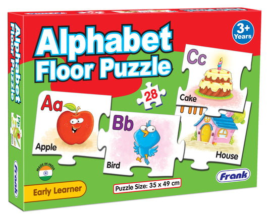 FRANK Alphabet Floor Puzzle | 28 pcs | Educational Letter Sequencing Puzzle for Kids