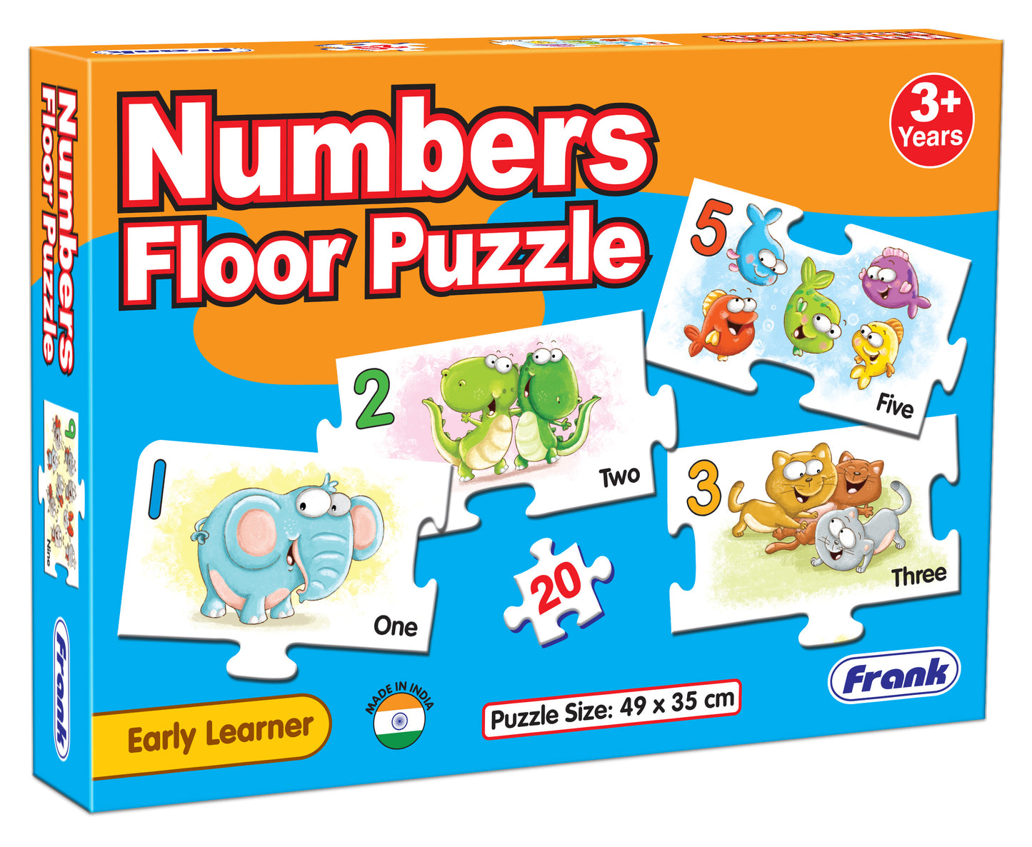 Frank Number Floor Puzzle | 20pcs Educational Jigsaw | Early Learning Game