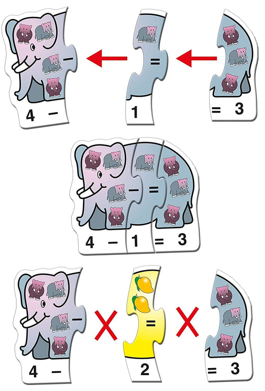 Frank Play ‘n’ Count Puzzle | Early Learner (75 pcs) | 15 Self-Correcting Matching Puzzles