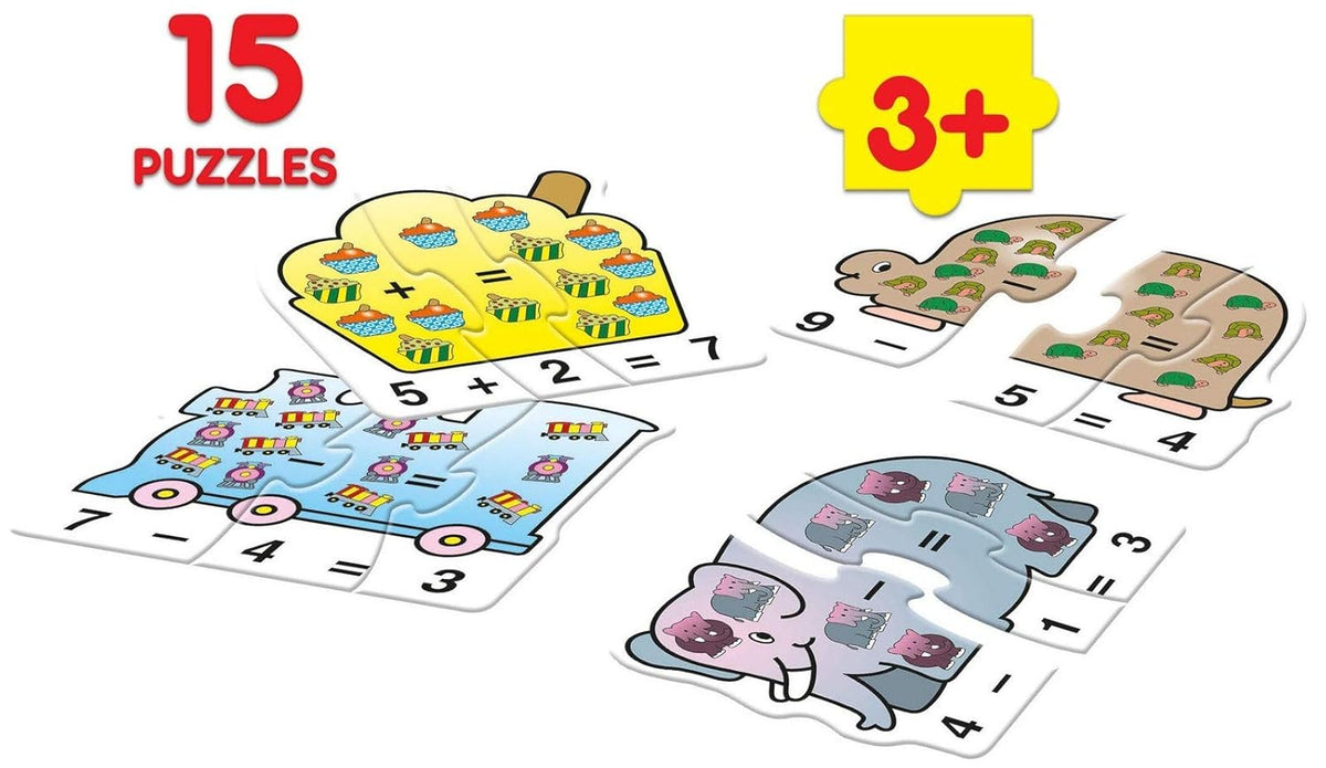 Frank Play ‘n’ Count Puzzle | Early Learner (75 pcs) | 15 Self-Correcting Matching Puzzles