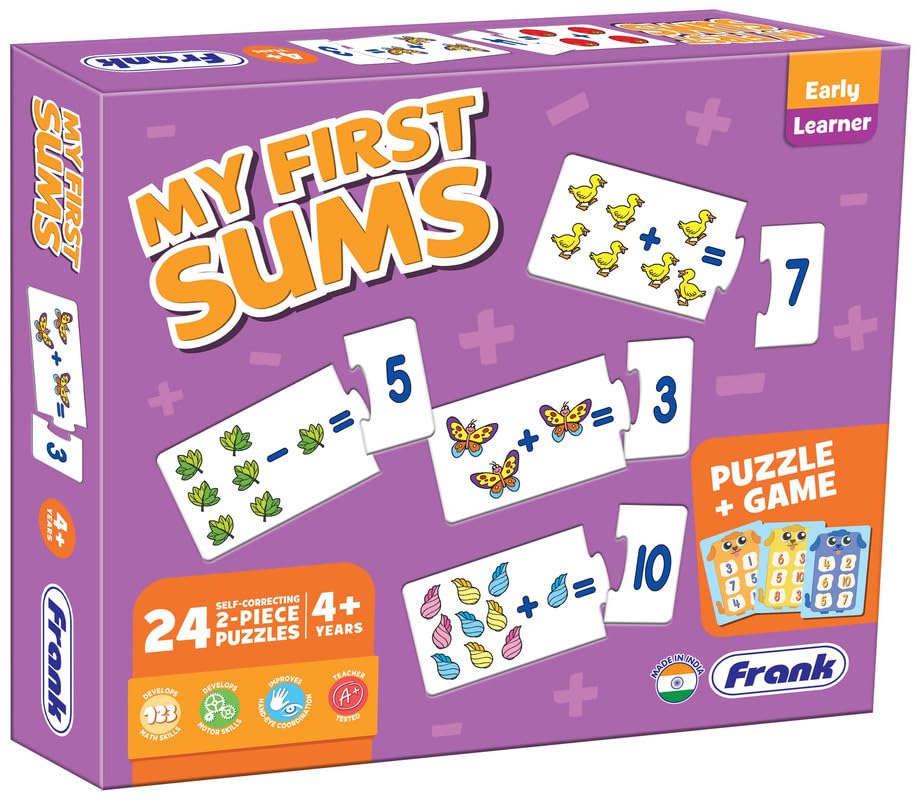 Frank My First Sums | Self-Correcting Puzzle & Game | Early Math Learning