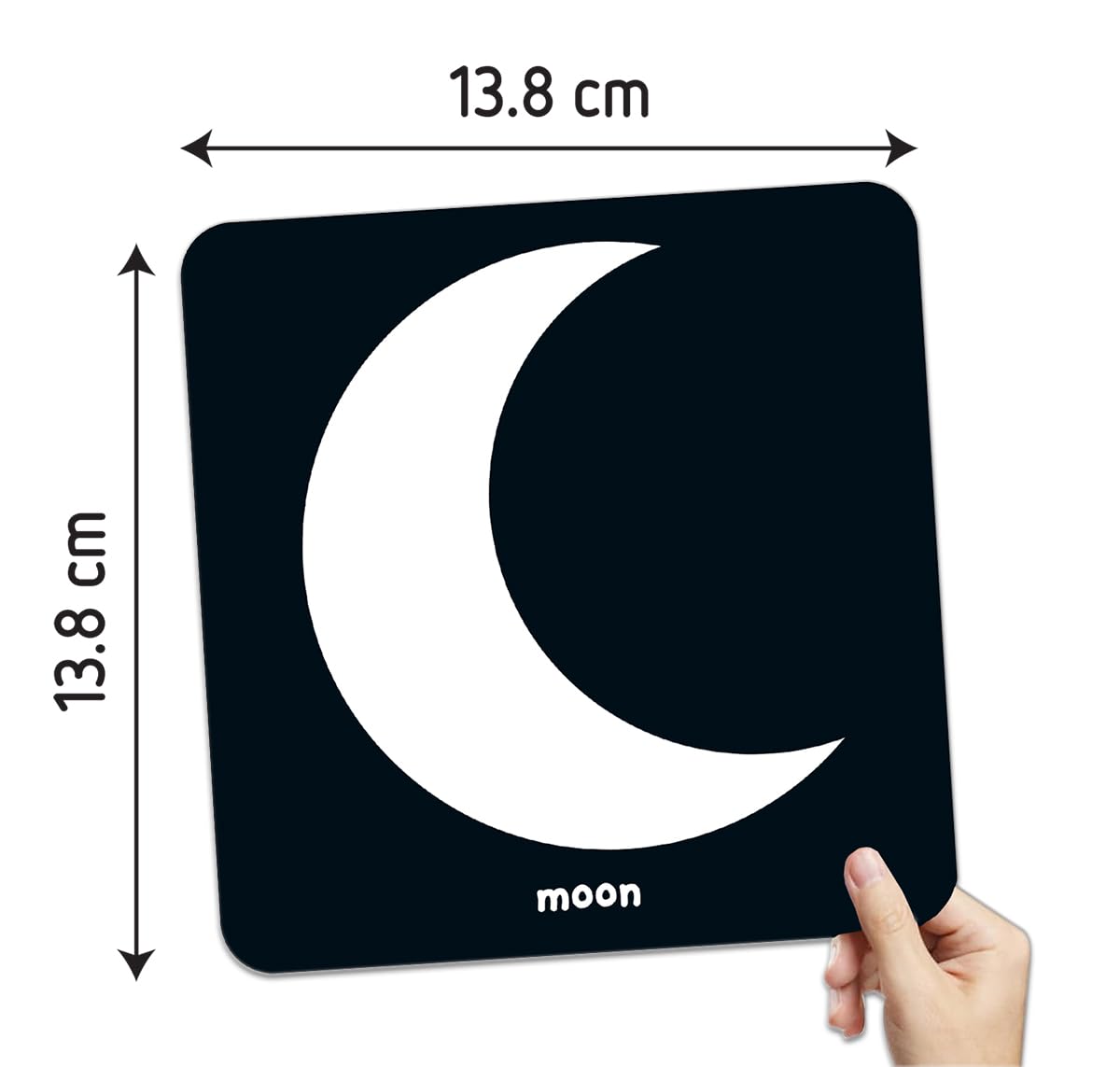 Frank High Contrast Baby Flash Cards | 24 Double-Sided Learning Cards | Visual Stimulation Set