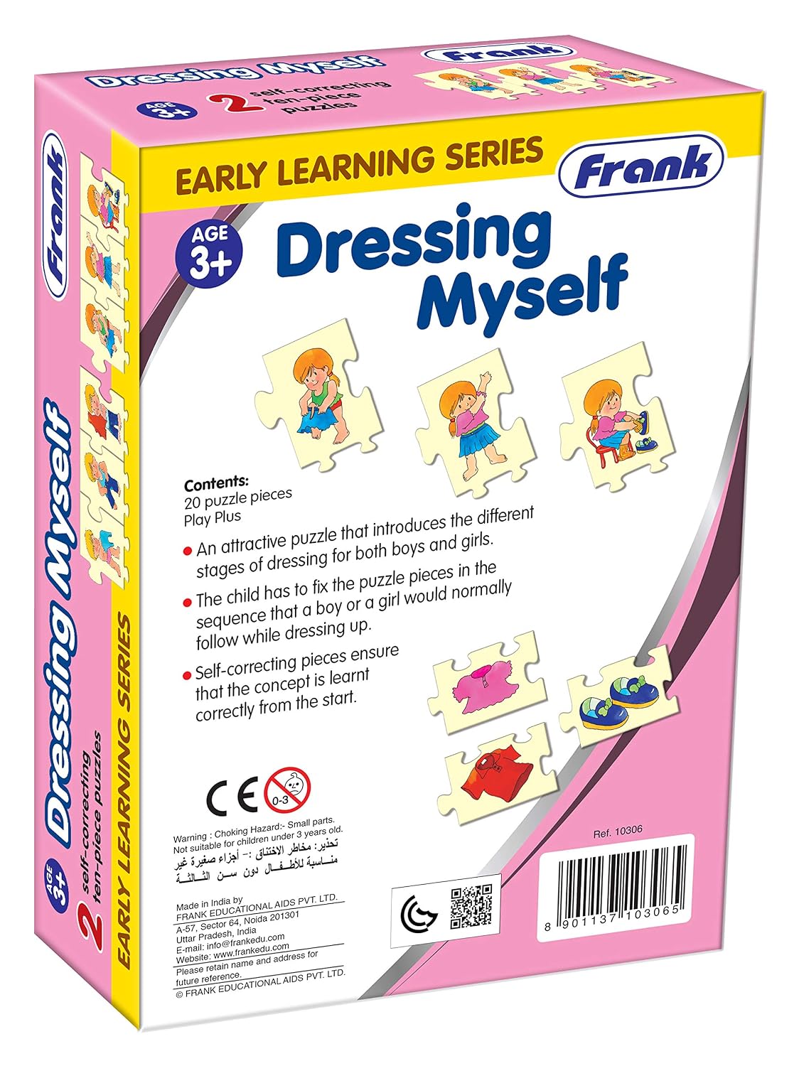 Frank Dressing Myself | Educational Puzzle to Teach Daily Routines | Skill-Building Game | Ages 4+