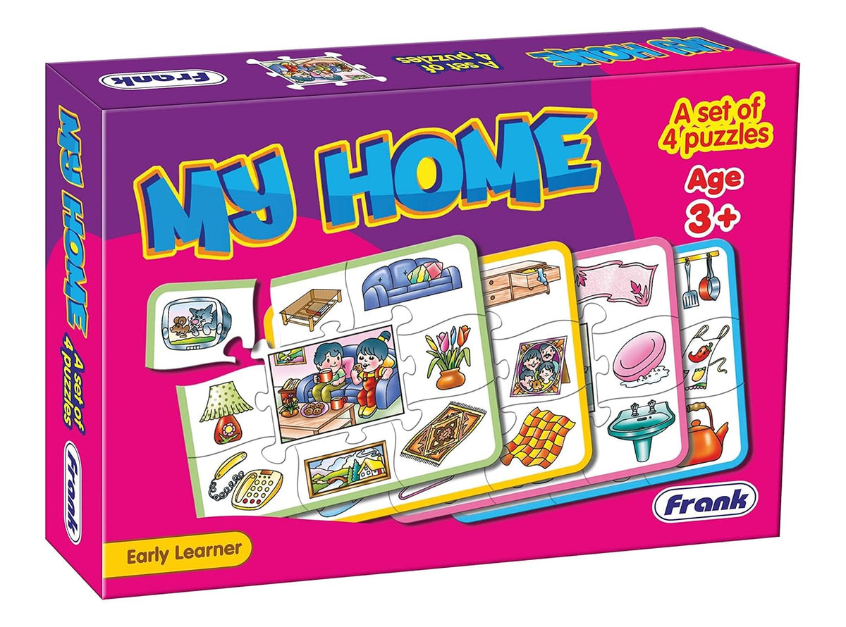 My Home by Frank | Set of 4 Puzzles | Early Learner Educational Game
