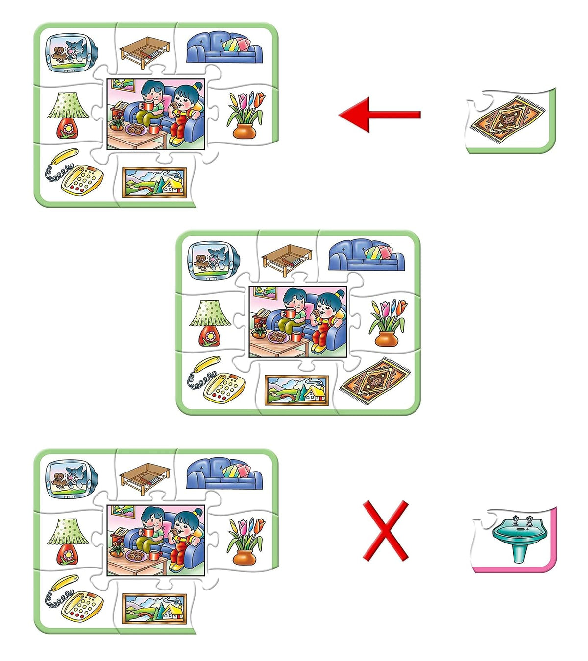 My Home by Frank | Set of 4 Puzzles | Early Learner Educational Game