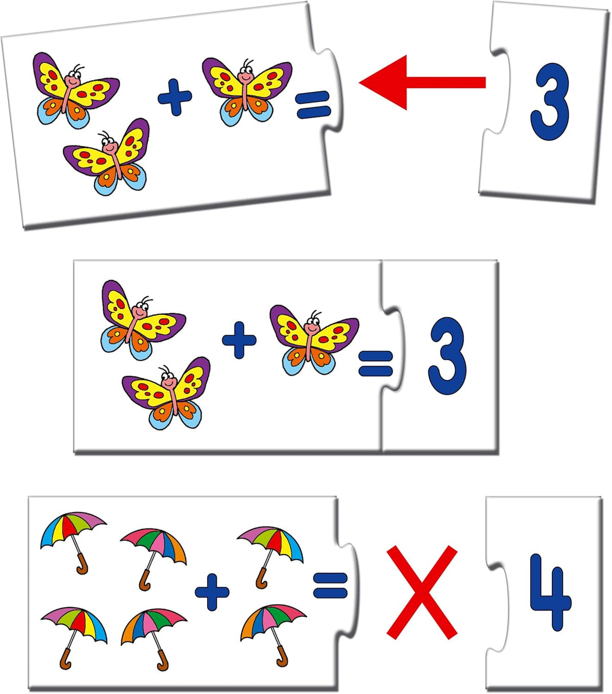Frank | My First Sums Puzzle | 48 Pieces | 24 Self-Correcting 2-Piece Puzzles | Early Learning Math