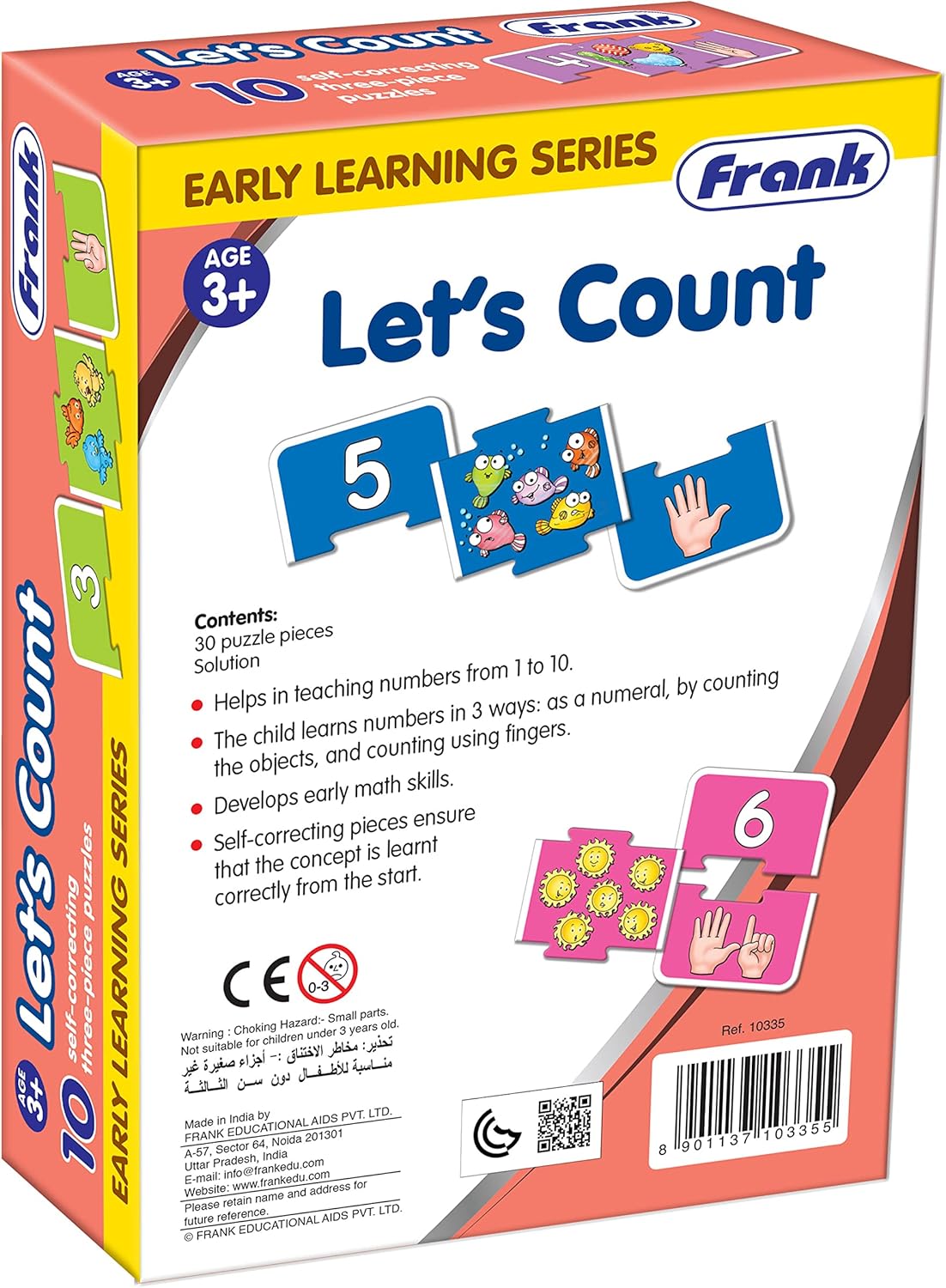 FRANK Let's Count | Early Learner Puzzle | Number Recognition & Counting Skills