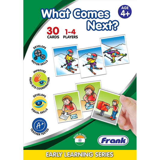 Frank What Comes Next | Early Learner Matching Game | 30 Picture Cards, 10 Sets | Picture Sequencing