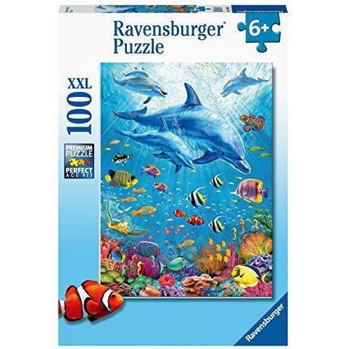 Ravensburger Pod of Dolphins 100XXL-Piece Jigsaw Puzzle for Kids