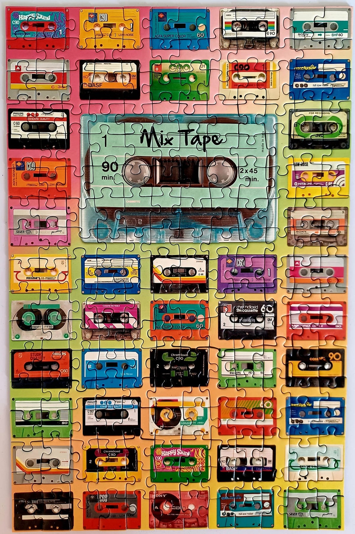 Ravensburger PMM Mix Tape | 200 Piece Jigsaw | Travel Size Puzzle