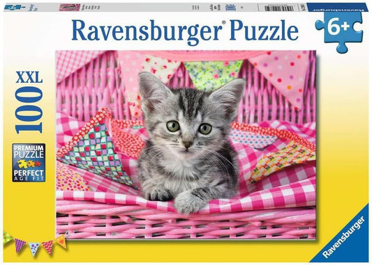 Ravensburger Cute Kitten 100-Piece XXL Jigsaw Puzzle for Kids