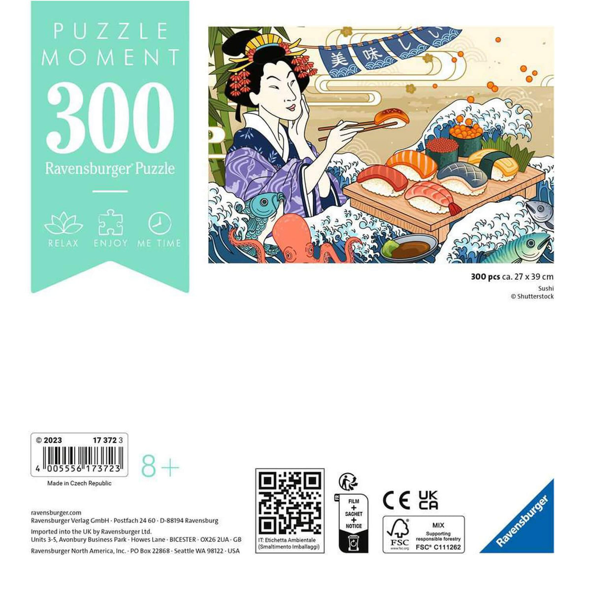 Ravensburger Sushi 300pcs | Puzzle Moment Series | Japanese Food Theme Jigsaw