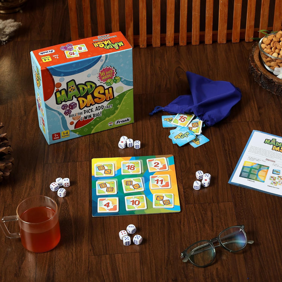 Frank Madd Dash | Educational Math Board Game | Strategic Thinking & Problem-Solving Fun for Kids 7+