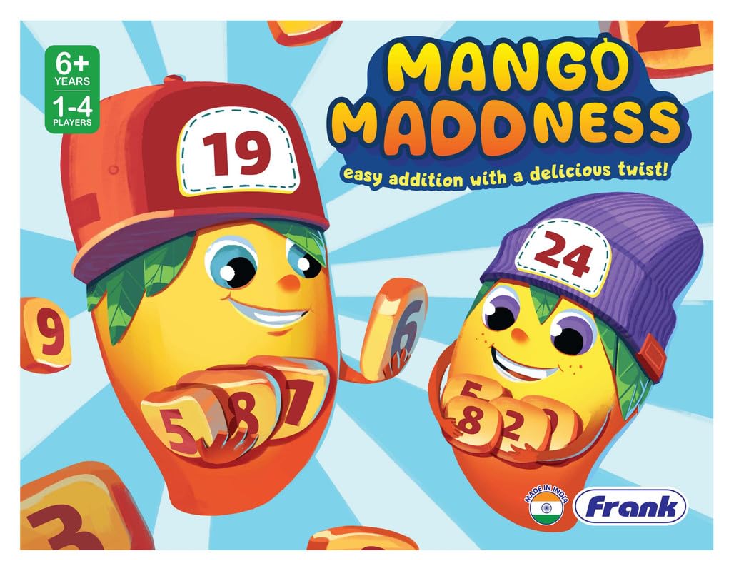 Frank Mango Madness | Educational Math Board Game | Addition Adventure for Kids & Family Fun