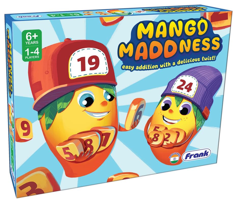 Frank Mango Madness | Educational Math Board Game | Addition Adventure for Kids & Family Fun
