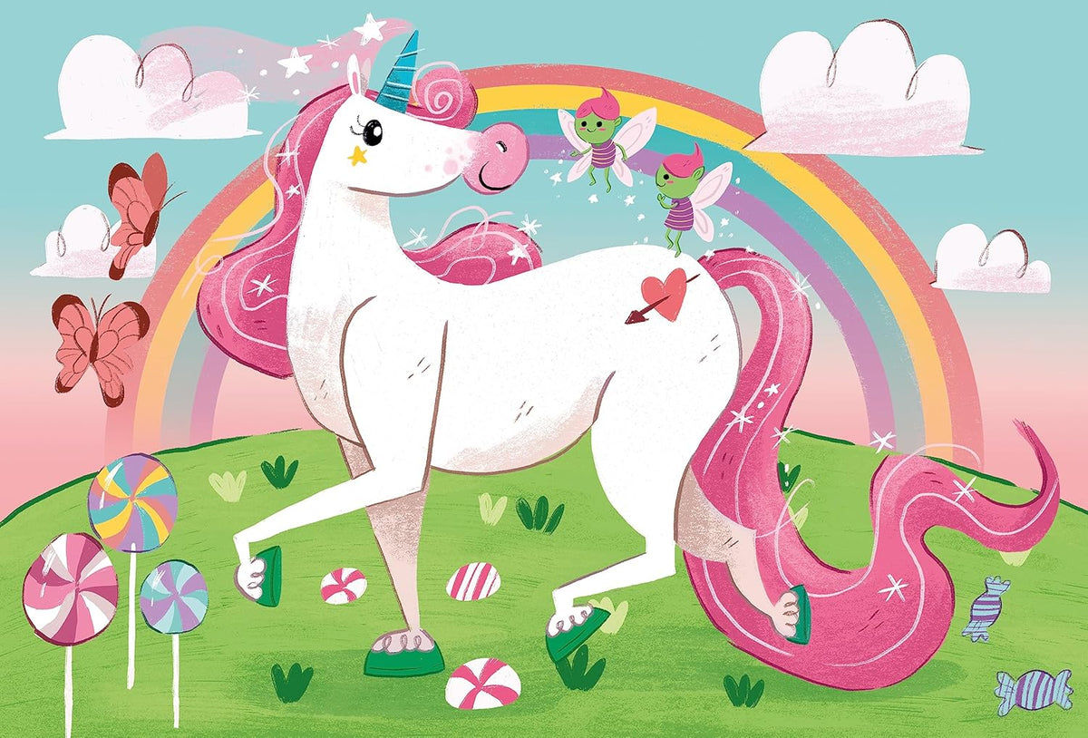 Clementoni I Believe in Unicorns | 104pcs Puzzle | SuperColor Kids Collection