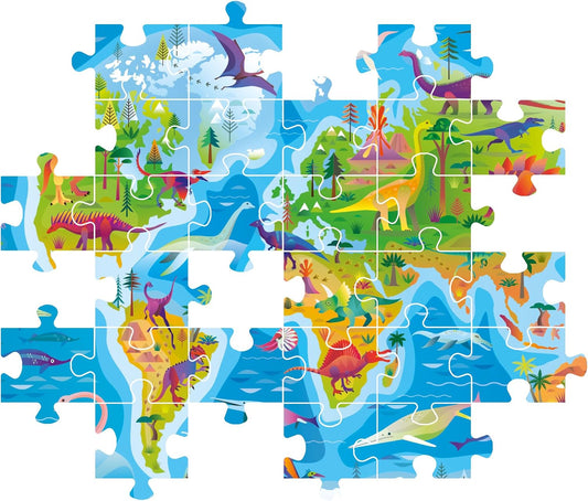 Clementoni Dinosaurs Map | 180pcs Puzzle | SuperColor Kids Collection