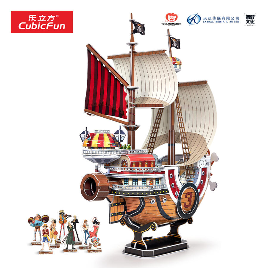 CubicFun One Piece Thousand Sunny | Complex Kit 244 Pieces | Foam & Paper, No Glue, Ages 8+