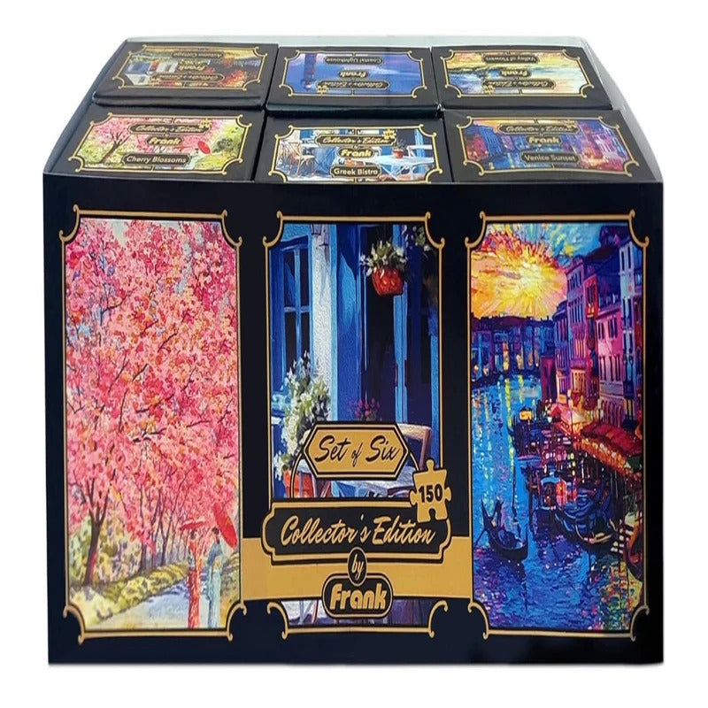 Frank Collector's Edition | 6-Puzzle Set | 150 Pieces | Fun & Engaging Jigsaw Collection