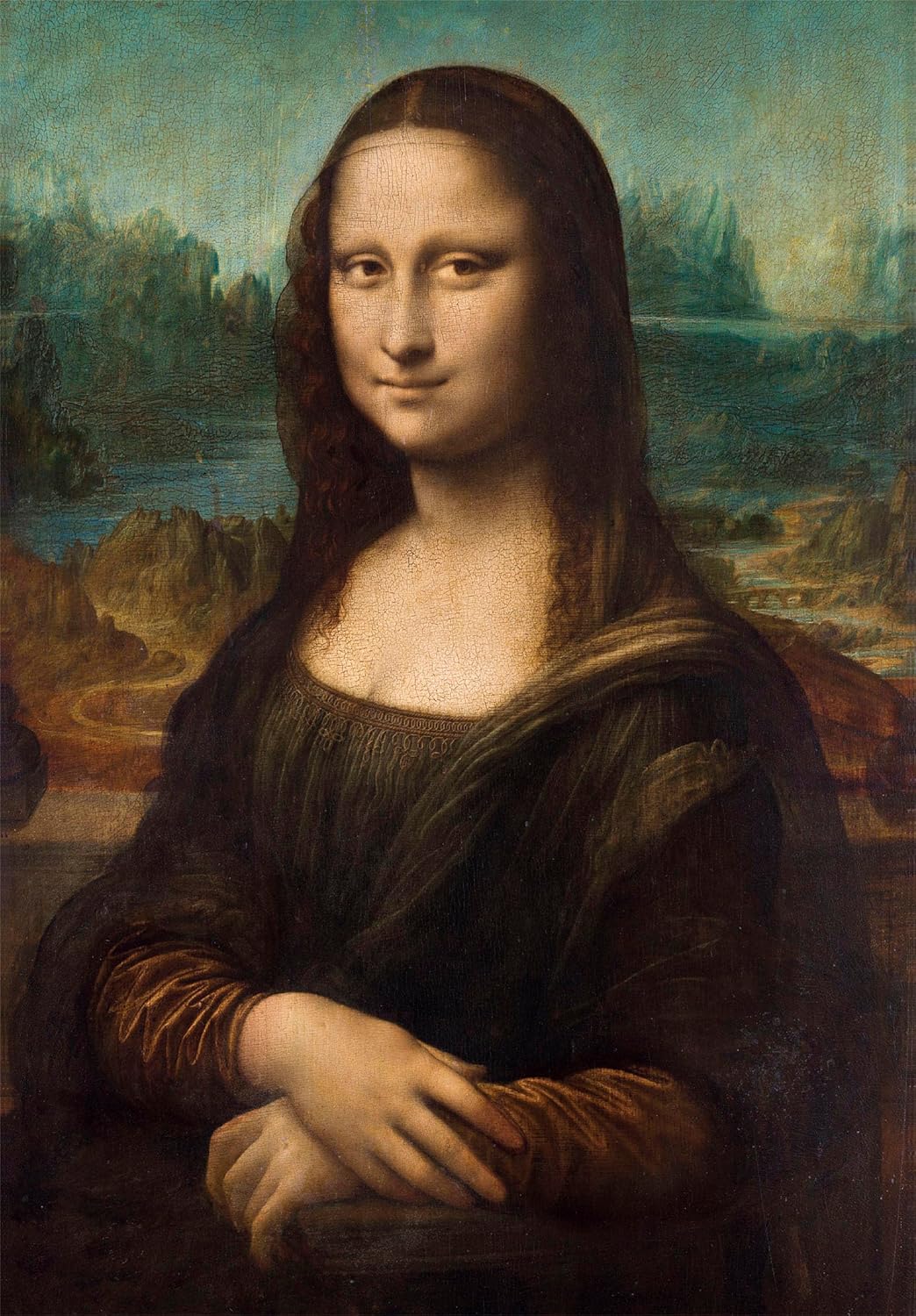 Clementoni - Mona Lisa by Leonardo da Vinci - 1,000 pcs Jigsaw Puzzle - Museum Collection Compact Box (Made in Italy)