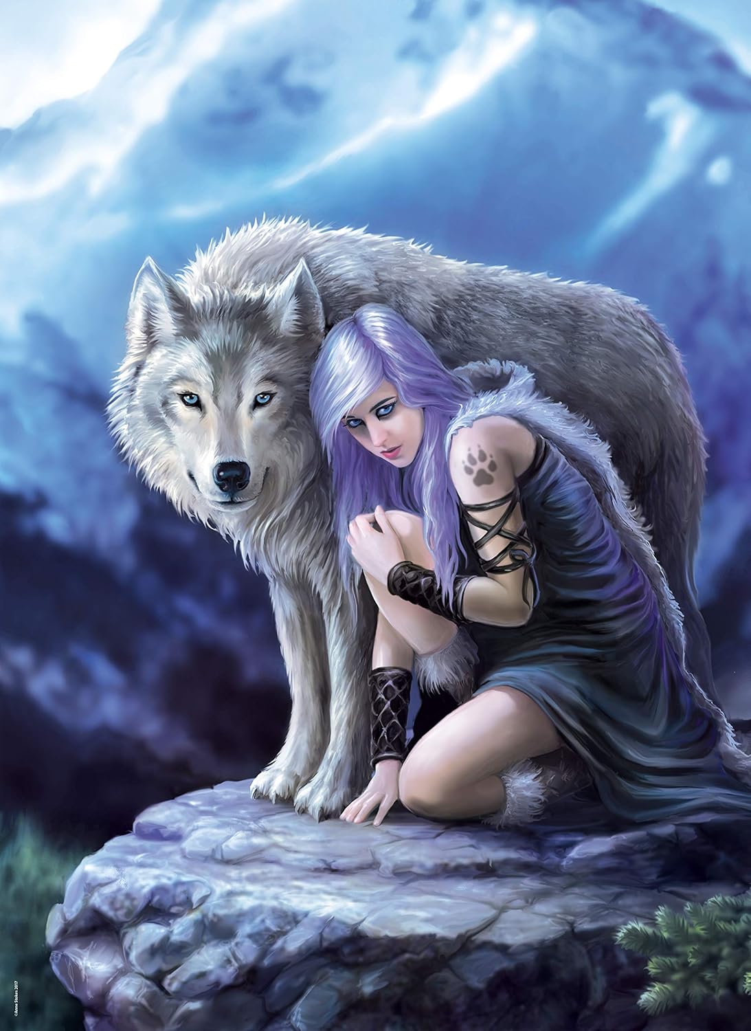 Clementoni Anne Stokes Protector | 1000pcs Fantasy Puzzle | Art Collection