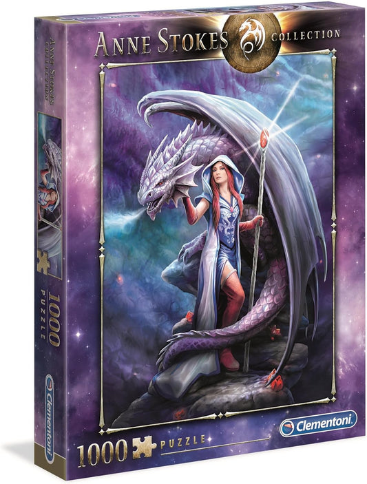 Clementoni Anne Stokes Dragon Mage | 1000pcs Fantasy Puzzle | Art Collection