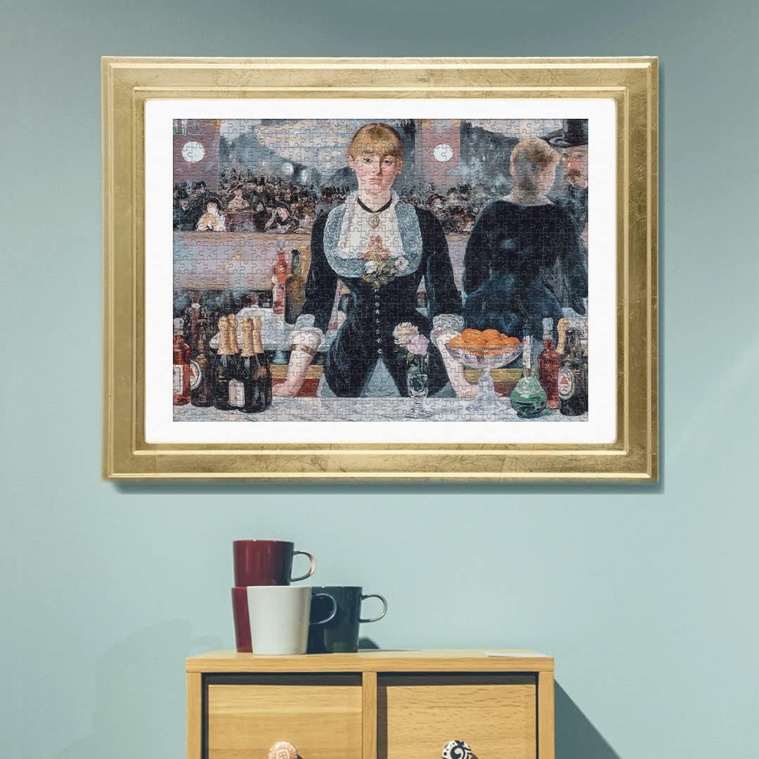 Clementoni - Manet: A Bar at the Folies-Bergère - 1,000 pcs Jigsaw Puzzle - Museum Collection (Made in Italy)