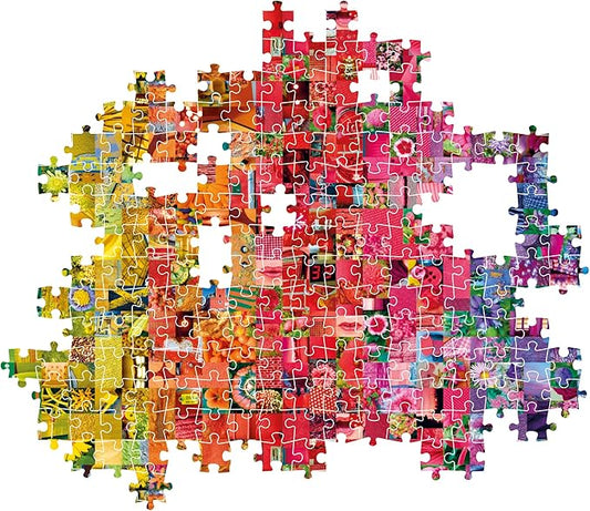 Clementoni Puzzle | Colorboom Collage | 1000 pcs | Color Gradient Art for Adults